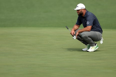 Jon Rahm has trouble at the 1st.